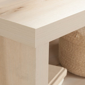 English Elm Night Stand - Sleek Brown Finish With Unique Wave Pattern, Ample Storage & Versatile Design Options B356P367917