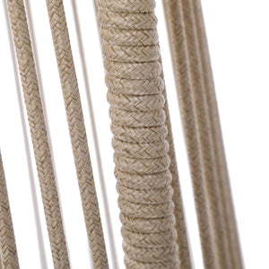 English Elm Christopher Knight Home® - MOONSTONE Light Brown Woven Rope Club Chairs Set of 2 – Powder-Coated Iron Frame, Modern Outdoor Seating N775P251643B