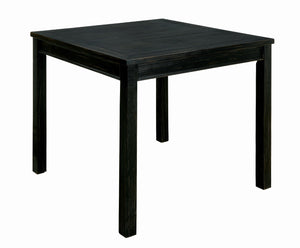 English Elm Rustic 5-Pc Counter Height Dining Set with Square Wood Table, Fabric Cushioned Chairs, Distressed Charm B2741P384492