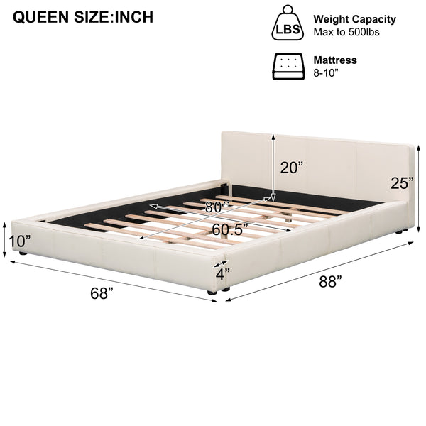 English Elm Christopher Knight Home® - [Stylish Stylish Beige Upholstered Bed – Modern Comfort & Durability For Your Bedroom, Fits All Mattress Sizes N769P241233K