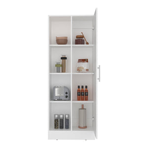 English Elm Juls Tall Slim Pantry Cabinet with Open Shelves for Kitchen or Laundry Room B200P474236