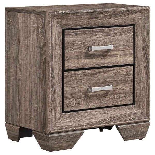 English Elm Emory Queen Bedroom Set Solid Hardwood Bookcase Headboard Built-in Lights Cappuccino Taupe B062S00762