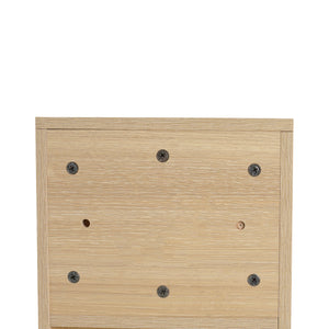 English Elm 12 Rustic Plywood Wall Shelf with Two Open Compartments, Water-Resistant Melamine, Easy Clean Design Ameican White Oak W999P317924