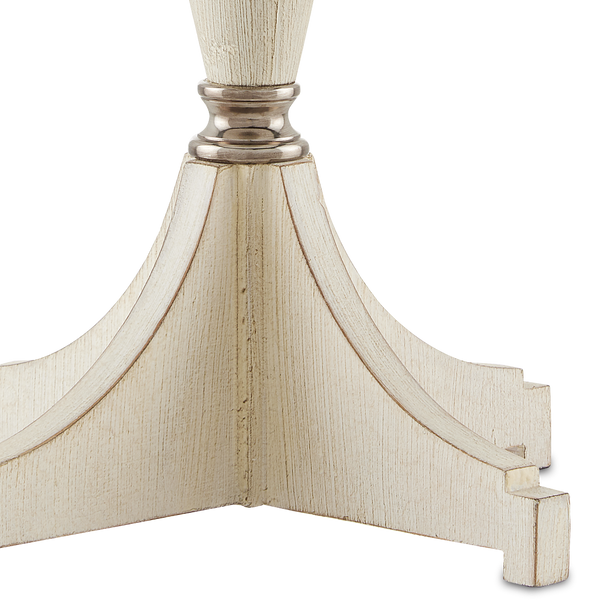 Hastings Table Lamp - Elegant Teardrop Design with Whitewashed Finish and Steel Accents for Glamour