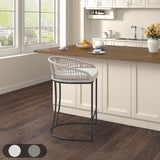 Hermosa Coastal Woven Counter Stool 25