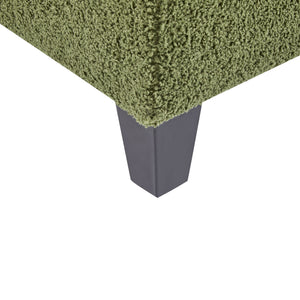 English Elm Christopher Knight Home® - Storage Ottoman Boucle Fabric Flip-Top with Birch Wood Legs, 250 lb Capacity, Compact Stylish Organizer Dark Brown,Green N779P291641G