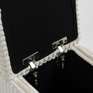 English Elm Modular Sofa Coffee Table With Storage, Usb Ports & Cupholders - Stylish Beige For Small Spaces W3098P257004