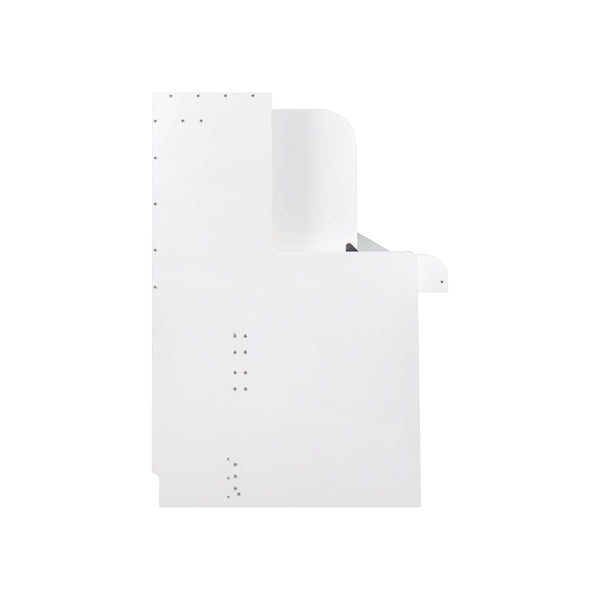 English Elm Murphy Space-Saving Bed with Built-In Desk — Foldaway Horizontal or Vertical Cabinet for Small Rooms W331S00149