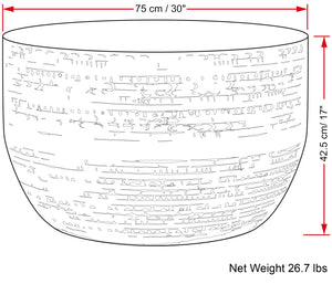 English Elm Johnsen Hand-Finished Metal Coffee Table in Oil-Rubbed Bronze – Round 32.5" Wide Textured Top & Versatile Decor Piece B136P262279