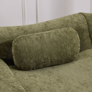 English Elm Modular Chenille Deep Seat Sectional Sofa with Bamboo Frame for Living Room Lounge Green W1829S00069