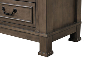 English Elm Transitional Dark Walnut Nightstand with Usb Charging Dovetail Drawers Bedroom B2741P435887