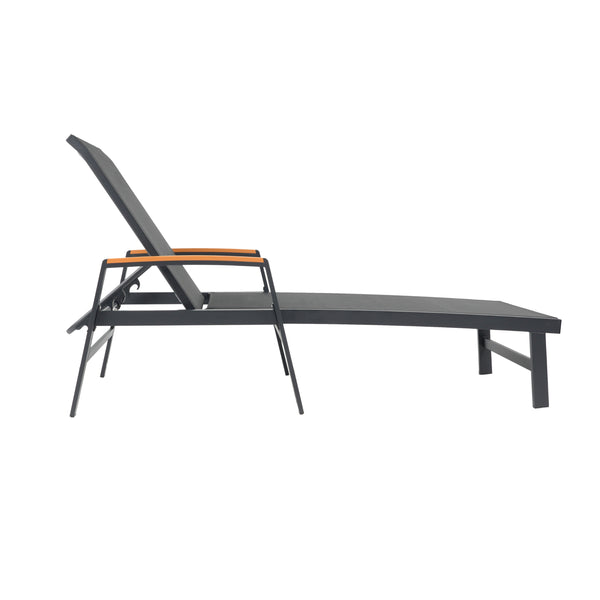 English Elm Christopher Knight Home® - Oxton Chaise Lounge - Stylish Outdoor Relaxation With Adjustable Recline & Durable Mesh Comfort N775P210702B