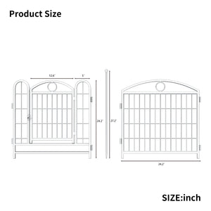 English Elm Dog Playpen 8 Panel Heavy Duty Iron Pet Enclosure Foldable Indoor Outdoor Exercise Pen W368P233997