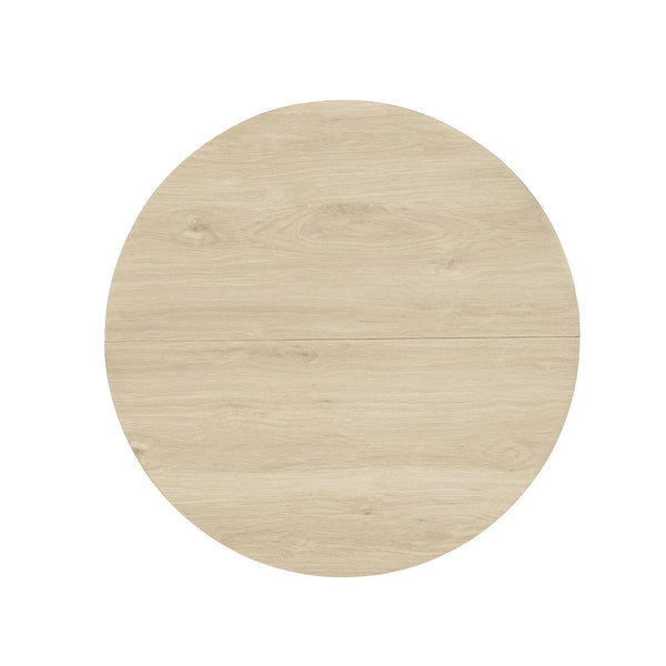 English Elm Coffee Table - Modern Round Accent Table With Flip-Top Design For Small Spaces & Living Rooms W688P248119