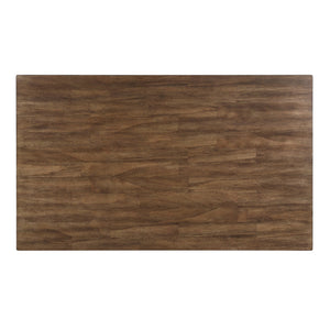 English Elm Cherry Dobson 7pc Dining Set - Cherry & White Two-Tone Acacia Wood Table with 6 Double X-Back Chairs купить B011P188434