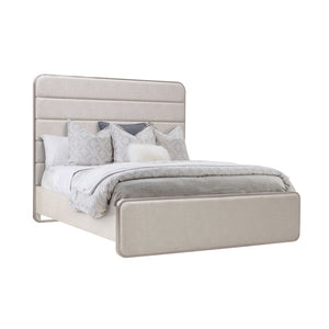 Brighton California King Upholstered Bed Gray with North Star Finish P378-BR-K5 Pulaski Furniture