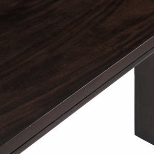 English Elm Contemporary Solid Wood Oval Console Table - Elegant Double Pedestal Base For Living Room Style B2741S00231