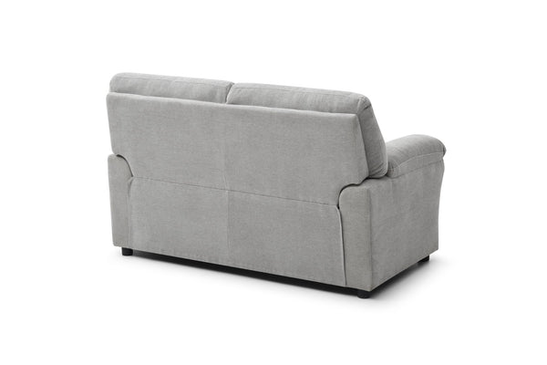English Elm Hamilton Love Seat with Chenille Upholstery, Nailhead Trim and Pillow Arms for Classic Comfort Gray 33 L x 61 W x 23 H B078P349534