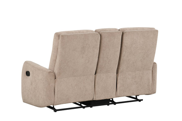 English Elm Paterson Microsuede Velvet Reclining Loveseat with Center Console and Cup Holders B078P497899