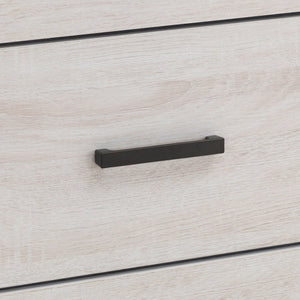 English Elm Sherwood Coastal White 6-Drawer Dresser — Sleek Modern Silhouette, Smooth Hardware, Spacious Storage B062P375390