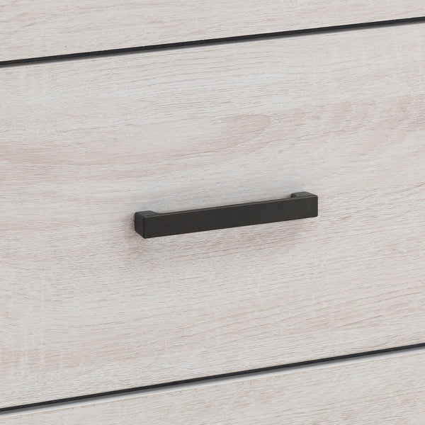 English Elm Sherwood Coastal White 6-Drawer Dresser — Sleek Modern Silhouette, Smooth Hardware, Spacious Storage B062P375390