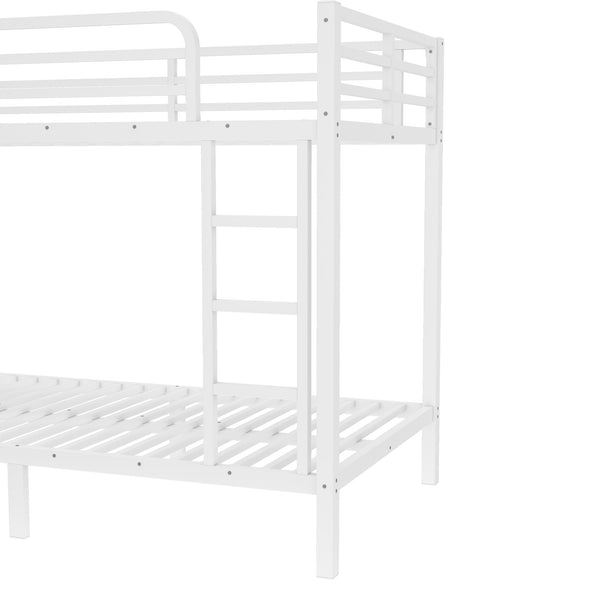 English Elm Metal Twin XL Over Twin XL Bunk Bed Sturdy Steel Frame, Space-Saving Design, Noise-Free Sleep Solution W1580P329009