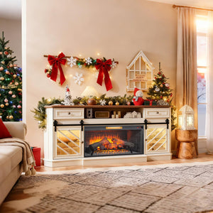 English Elm 42 Inch Infrared Quartz Fireplace Insert with 3d Flame Effect and Built-in Speaker W1769P405043