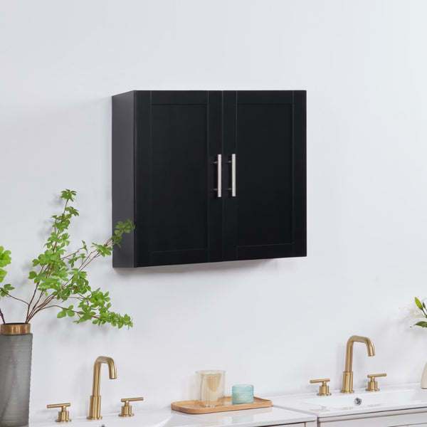 English Elm Wood Hanging Cabinet With Sleek Beadboard Design, Adjustable Shelves & Durable Storage Solution W914P292871-GIGA