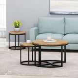 Christopher Knight Home® - Noble House - Gerrish Modern Industrial Coffee Table Set