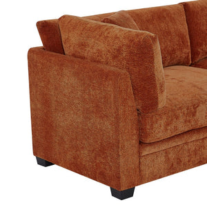 English Elm Christopher Knight Home® - 83.50" Modern Flared Arms Sofa with Chenille Upholstery, High-Density Cushions and Sturdy Legs Caramel N771P345835W