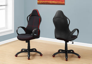 English Elm Office Gaming Chair with Ergonomic High-Back, Thick Padded Seat, Tilt Lock, 360° Swivel Mobility Black 32 L x 11 W x 26 H B2710P219665