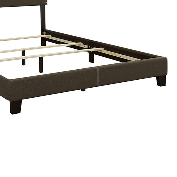 English Elm Guyancourt Charcoal Upholstered California King Bed - Modern Elegance With Nailhead Trim Design B062P333424