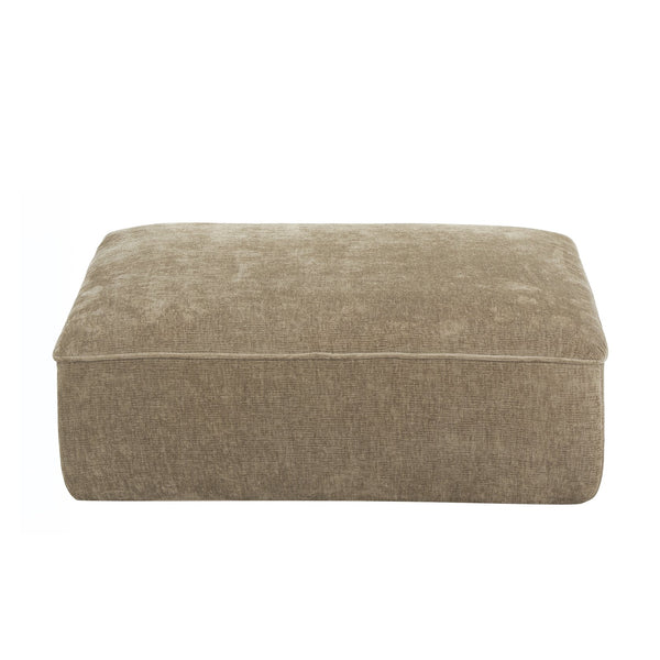 English Elm 122" L-shaped Sectional with Deep Chaise High Density Foam Low Profile Living Room Sofa Off-White+Natural N767P371309O