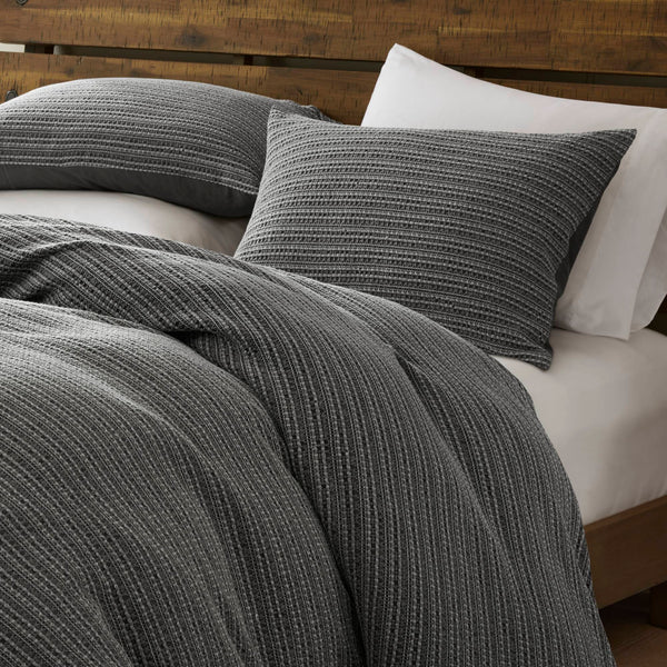 English Elm 3PCS King Comforter Set – Plush Washed Microfiber Comforter & Shams, Hypoallergenic 100% Poly Fill Luxury Charcoal 11.5 L x 9.5 W x 9 H B035P341121