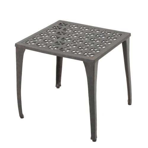 English Elm Christopher Knight Home® - Outdoor 18" Cast Aluminum Side Table - Elegant & Weather-Resistant Accent For Patio Or Indoor Use N773P348245B