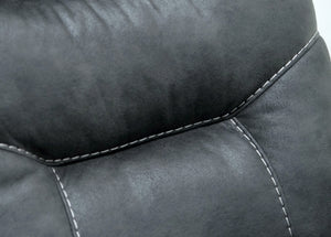 English Elm Wallace & Bay - Gray Swivel Gliding Recliner – Charcoal Fabric Accent Chair with Easy-Care Upholstery, Modern Comfort B361P384414