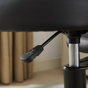 English Elm Meditation Chair Plus with Memory Foam Seat and Lumbar Support, Swivel Footstool for Active Sitting Black W1143P314941