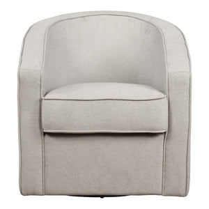 OSP Home Furnishings Danica Swivel Chair Grey Zig-Zag