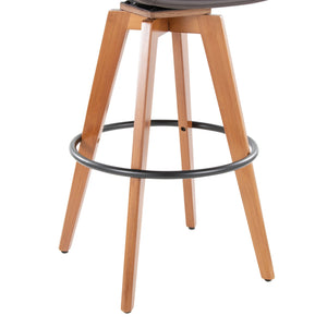 English Elm Dining/accent Chair Solid Wood Tapered Legs Cream Upholstery Mid-century Modern Seating B202P471201