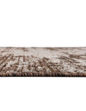 Unique Loom Outdoor Modern Cartago Machine Made Abstract Rug Brown, Ivory 10' 0" x 10' 0"
