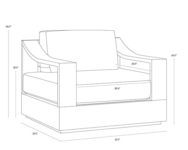 Sunpan TAHITI Swivel Lounge Chair - Stylish Stinson White Fabric, Teak Base, Perfect for Outdoor Relaxation 109152