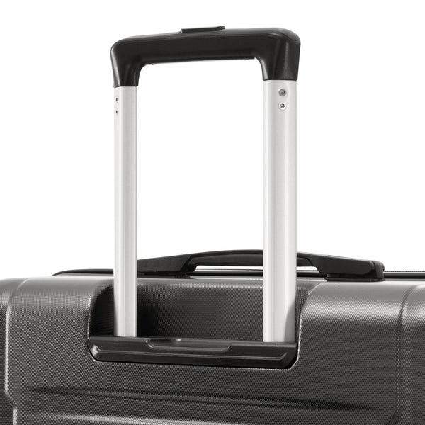 English Elm 2 Piece Abs Hard Shell Spinner Luggage Set with Tsa Lock Expandable Suitcases Dark Gray N732P198745B