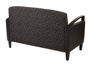 OSP Home Furnishings Main Street Upholstered Accent Chair with Tapered Wood Legs and Box Spring Seat Support MST52-K101/R107