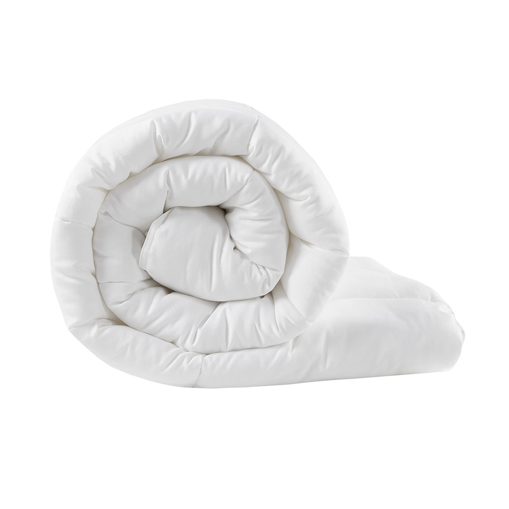 JLA Home Madison Park - 300 Cotton Sateen Comforter with Plush Down Alternative Fill, Hypoallergenic, OEKO-TEX Certified Breathable Warmth 90 L x 68 W x 1.5H MP10-1246