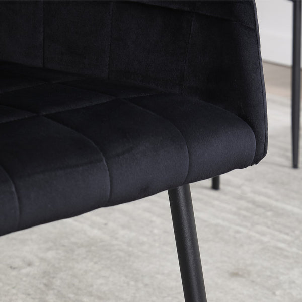 English Elm Dining Chairs Set Of 2 - Elegant Velvet Upholstered Seats With Armrests, Easy Assembly & Care! W3112P262802