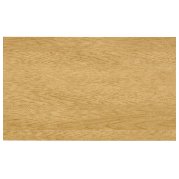 English Elm Wilson Transitional Extendable Dining Table In Rich Oak Veneer - Seats 6-8, Perfect For Family Meals B136P266908-GIGA