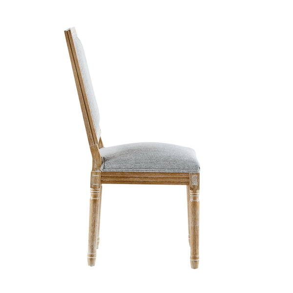 English Elm Christopher Knight Home® - [Set Of 2] French Country Dining Chairs - Vintage Cane Backrest & Plush Upholstered Seats - Rustic Elegance For Your Home N767P263677G