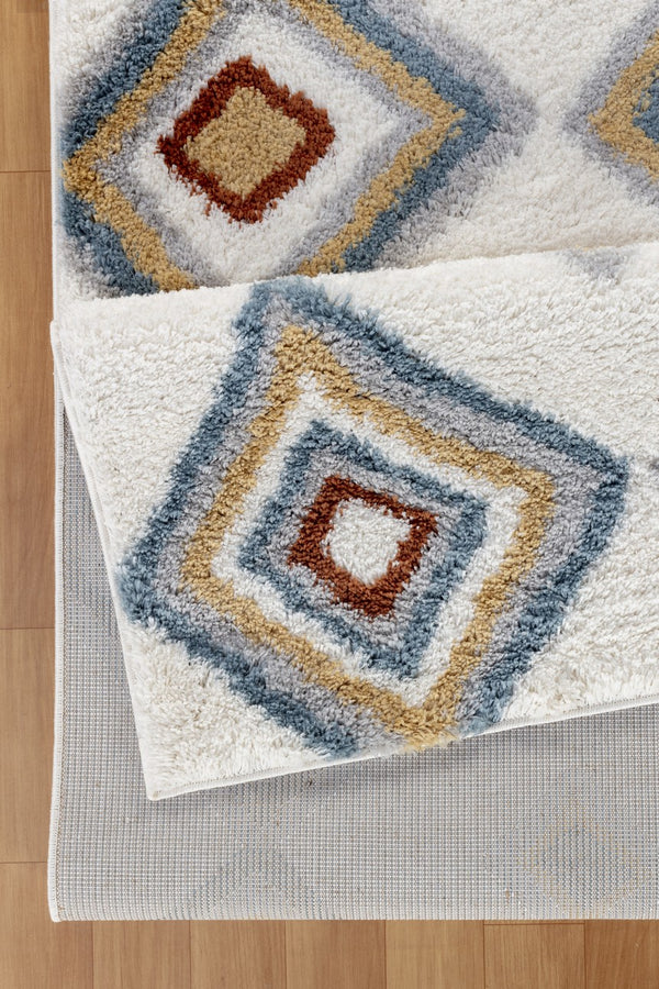 English Elm Loft Shag Ivory Plush Area Rug 7'10" X 9'10" – Cozy, Durable, Stain-Resistant For Stylish Spaces B186P181106