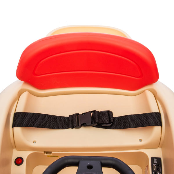 English Elm 12v Kids Hamburger Bumper Ride on Car with 360 Spin Parental Remote and Led Display W1578P299386