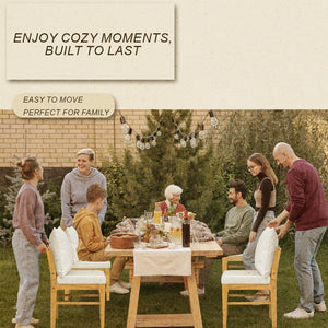 English Elm Small Farmhouse Solid Wood Dining Set for 6 — Space-Saving High Top Corner Table, Bench & Chairs, Cozy Durable Design TWSET2025-3N